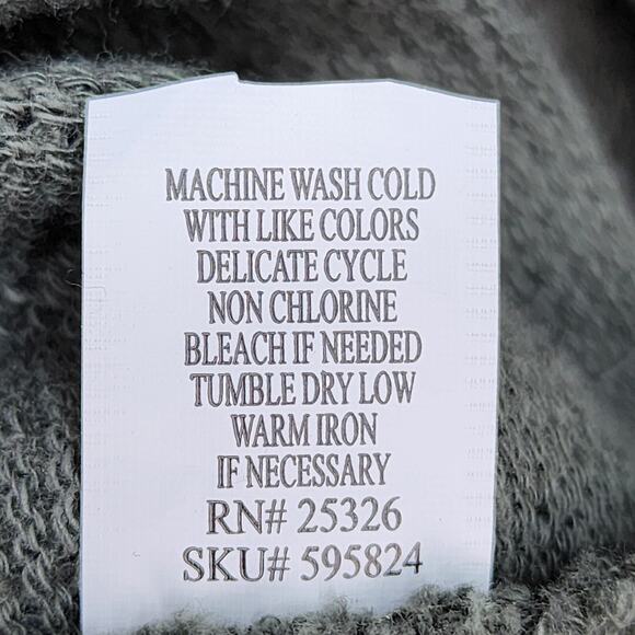 NWT World Market Thermal Pullover Free Size Kimono Sleeve Turtleneck Cotton Nubb - Picture 16 of 16